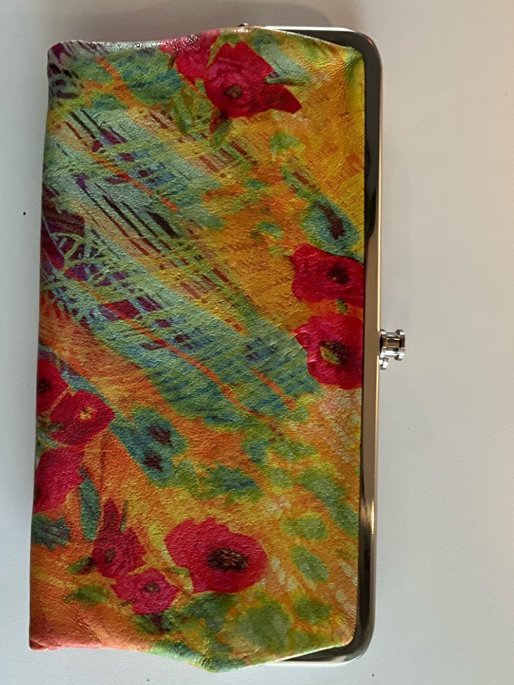 HOBO FLORAL Textured PURSE/WALLET/CLUTCH NEW!